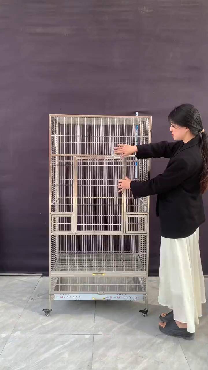 常规款不锈钢鸟笼 常规款304不锈钢鸟笼 对比定制款价位更优惠鸟笼鸟