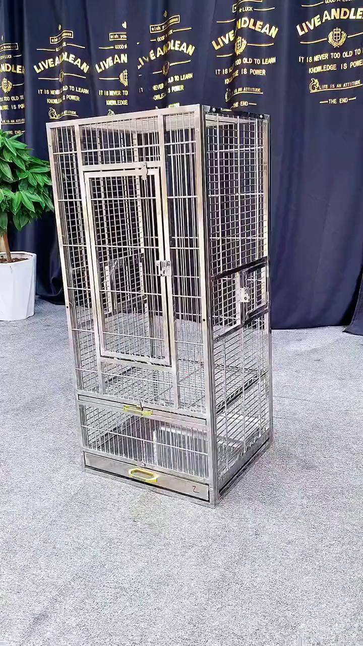 功能齐全!快来看看啥质量?鸟笼 不锈钢鸟笼 鸟笼子 鹦鹉鸟笼 鸟笼鸟具
