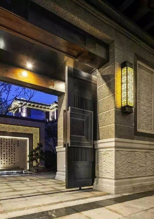 中式庭院门,太壕了!