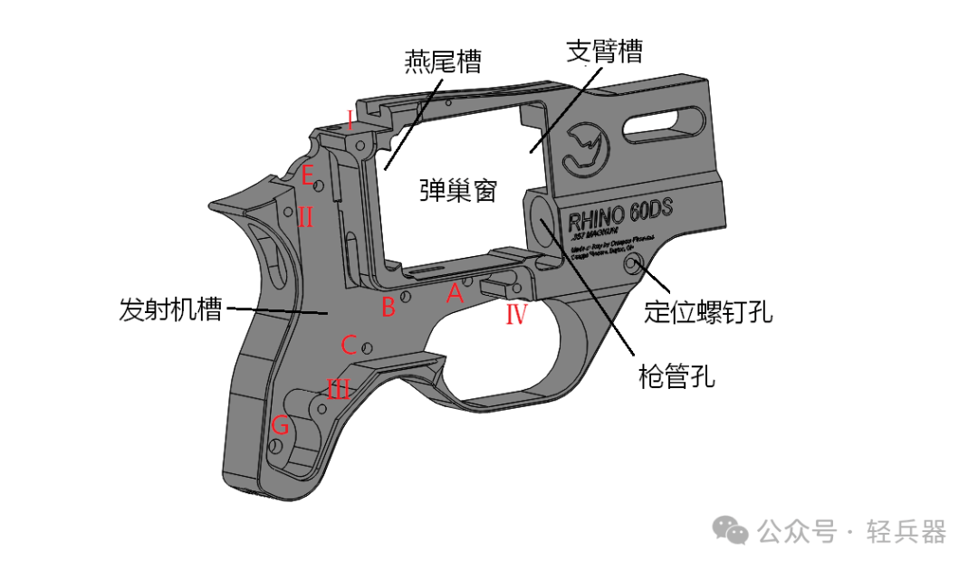 左轮撞针机构图片