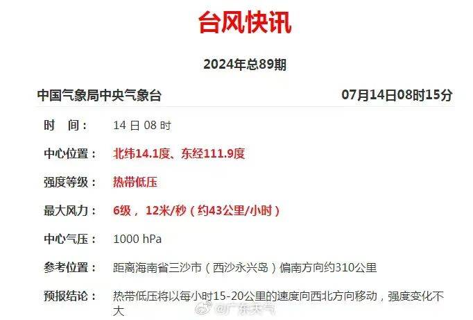 广东局地发布台风预警!中山天气又开始"变脸"了