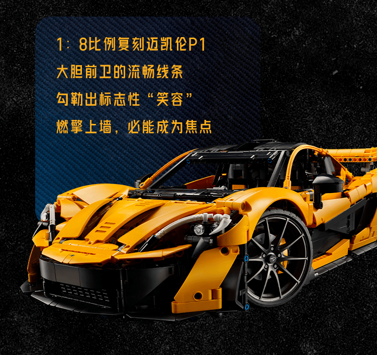 澳德乐 · 乐高 | 新品迈凯伦p1飞速驰骋,释放终极超跑的无限魅力