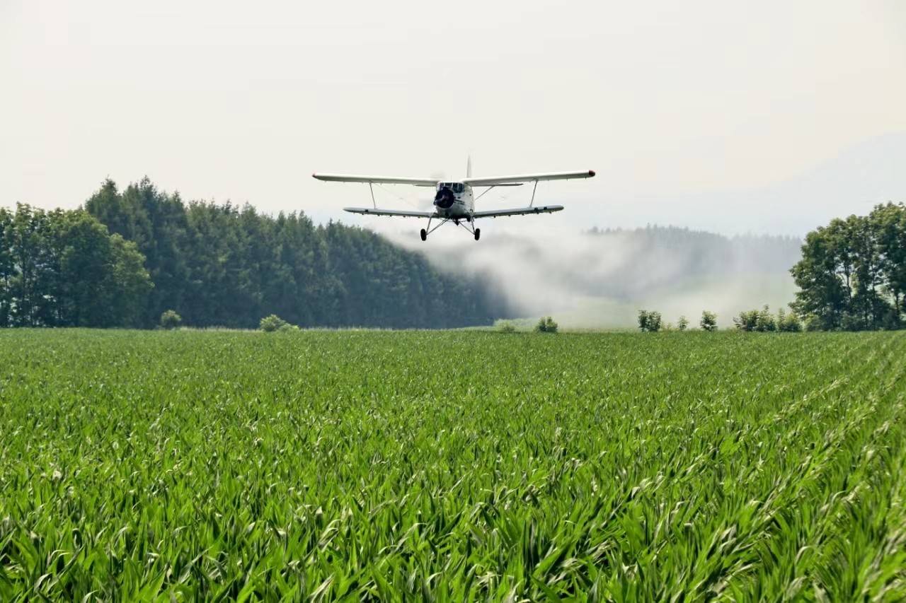 "雄鹰"展翅洒"甘霖" 北大化荒集团航化作业防病促丰产