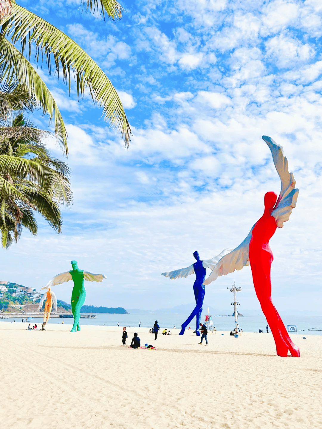 深圳大梅沙海滩游泳图片