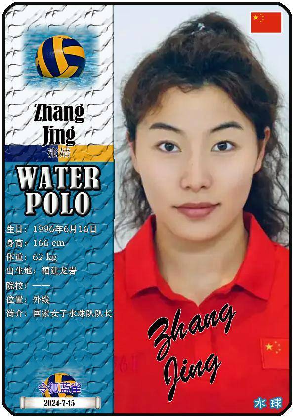 2024巴黎奥运会:中国水球队(女子)13人一览
