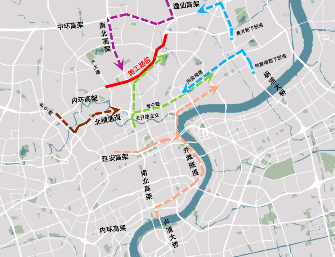 内环高架设施提升及功能完善工程再启动 (沪太路-中山北二路),这些