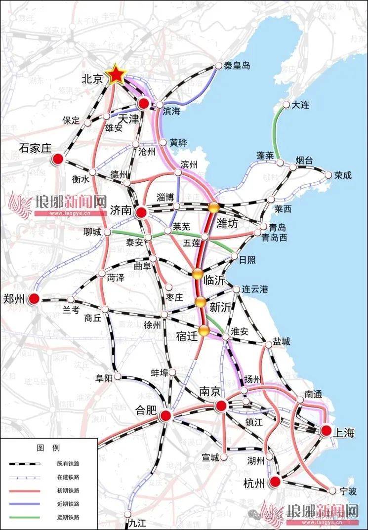 二普速铁路方面普速铁路方面,共4个项目,董家口至瓦日(兖石)铁路联络