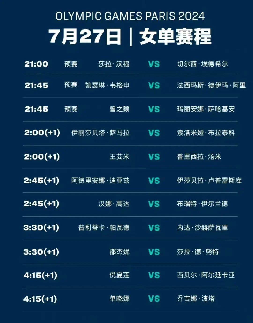 7月27日央视直播预告,巴黎奥运会开幕式,王楚钦孙颖莎首登场