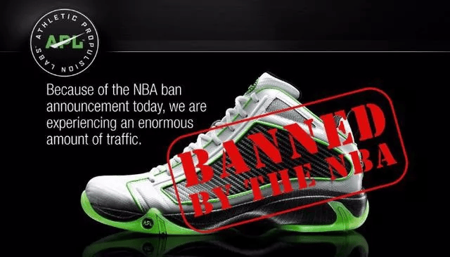 basketball shoes jump higher banned nba