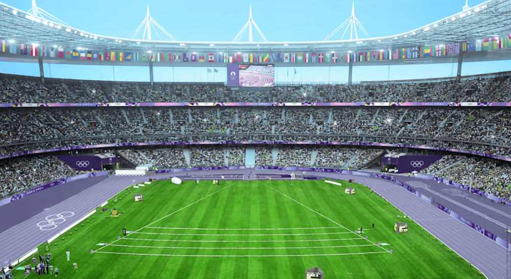 巴黎奥运会乒乓球赛场"会变色"的彩虹球台(图源:新华社)本次巴黎