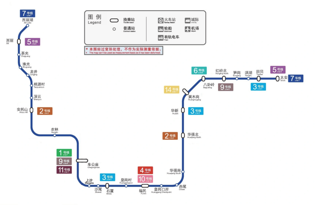 深圳地铁2020线路图图片