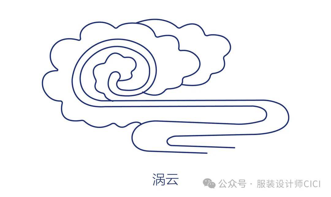 中国传统纹样——祥云造型线稿!(图鉴)