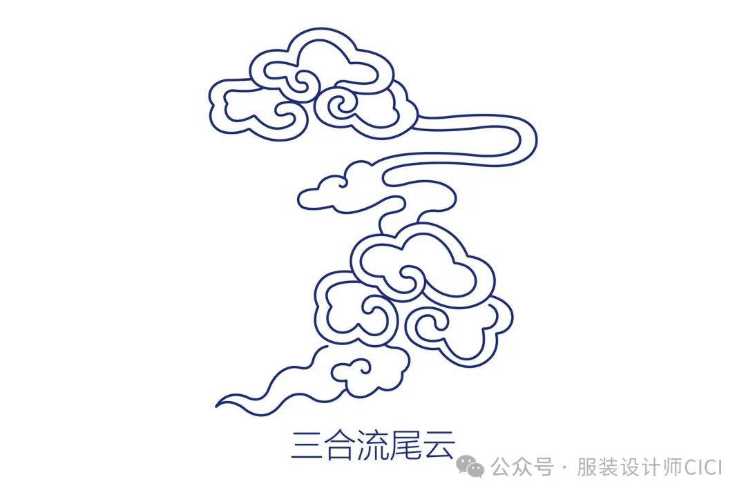 中国传统纹样——祥云造型线稿!(图鉴)