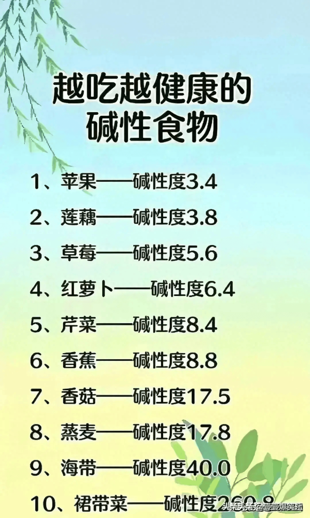 越吃越健康的碱性食物,终于有人整理好了,看完涨知识了!