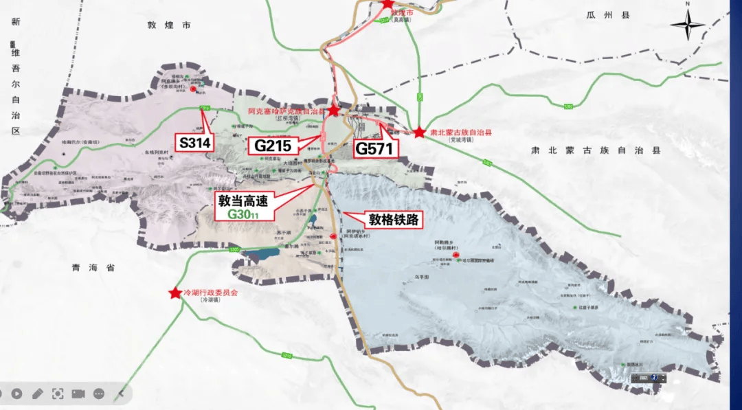 如今,翻开阿克塞的电子地图,或粗或细的线条,蜿蜒在这片土地的山水