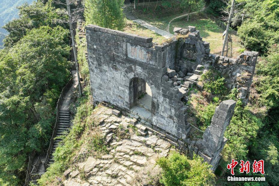 航拍世界文化遗产遵义海龙屯遗址