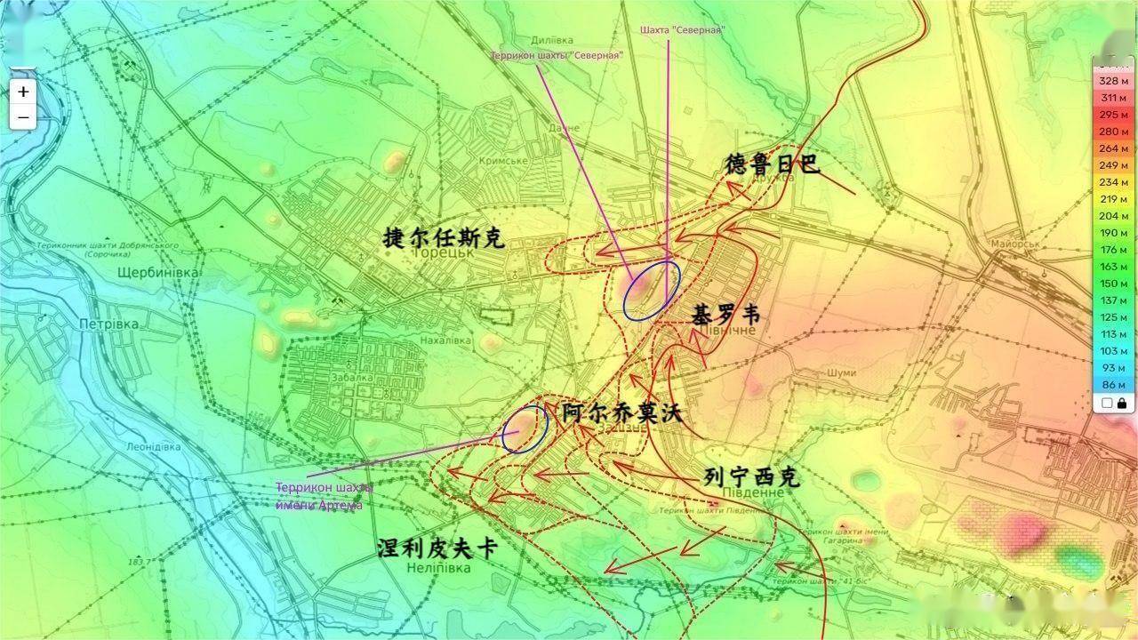 地图顿巴斯图片