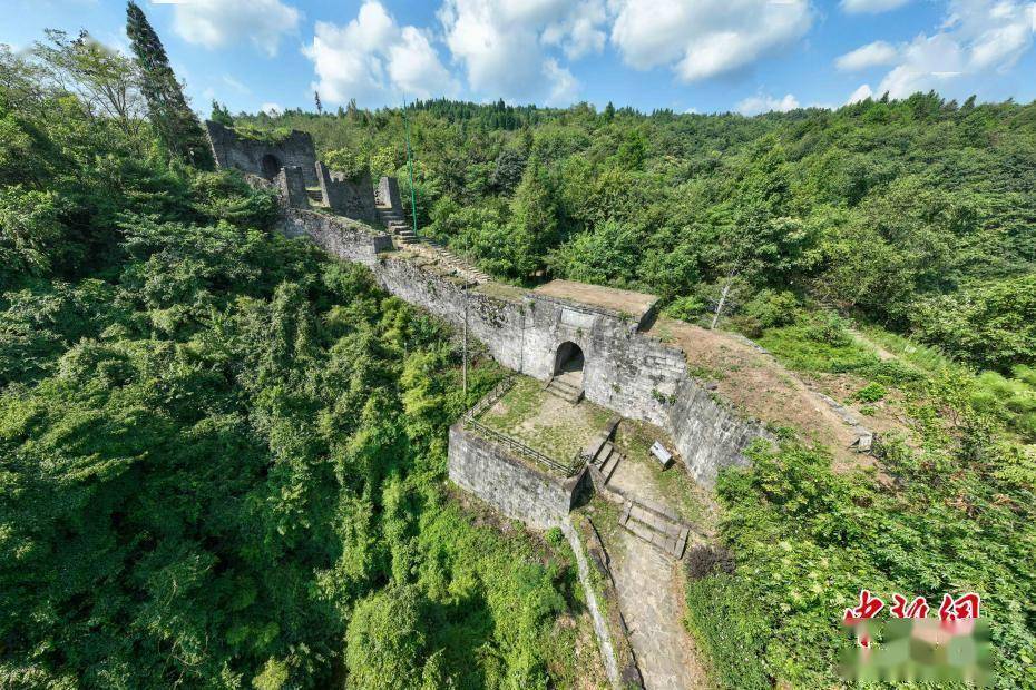 航拍世界文化遗产遵义海龙屯遗址