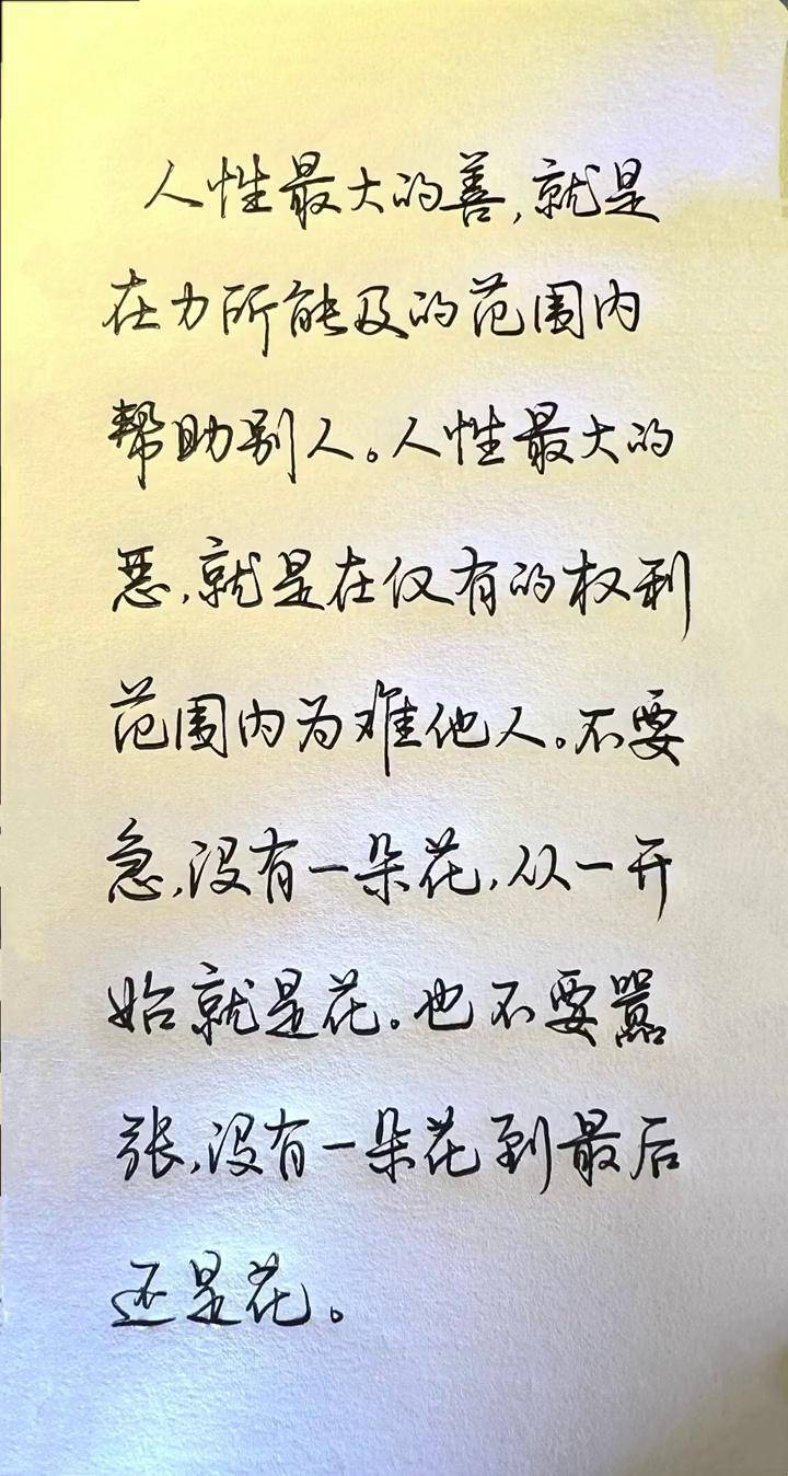 写字是一种生活 连笔字 行楷 成人练字