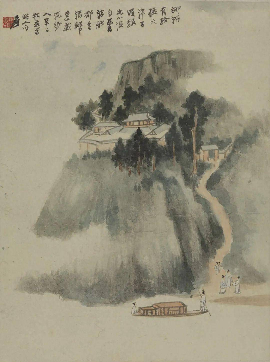 张大千：山水册_生活_技法_画坛