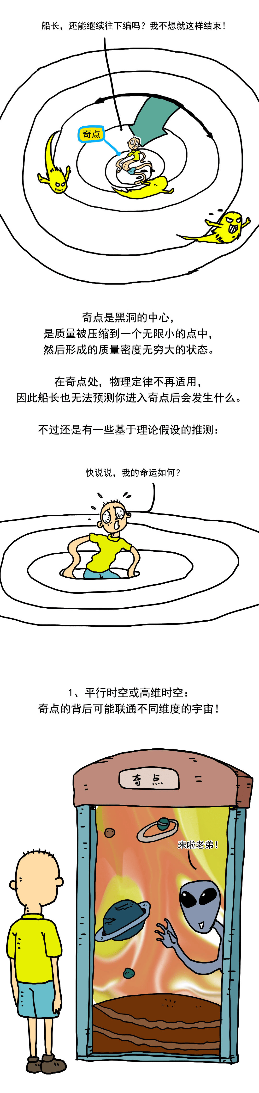 【物理漫画】如果你"不小心"掉入黑洞,会发生什么?