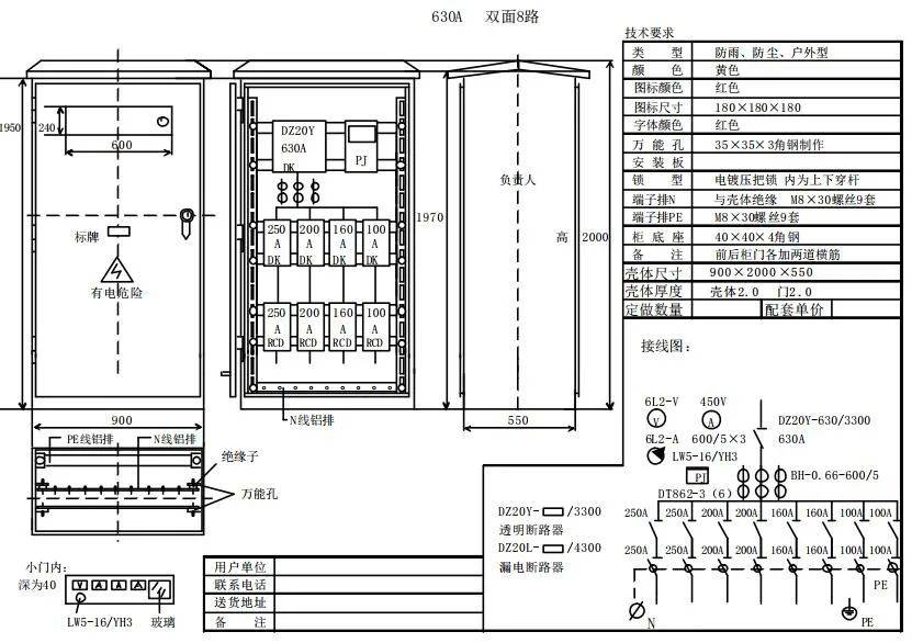 三级箱的标准示意图图片