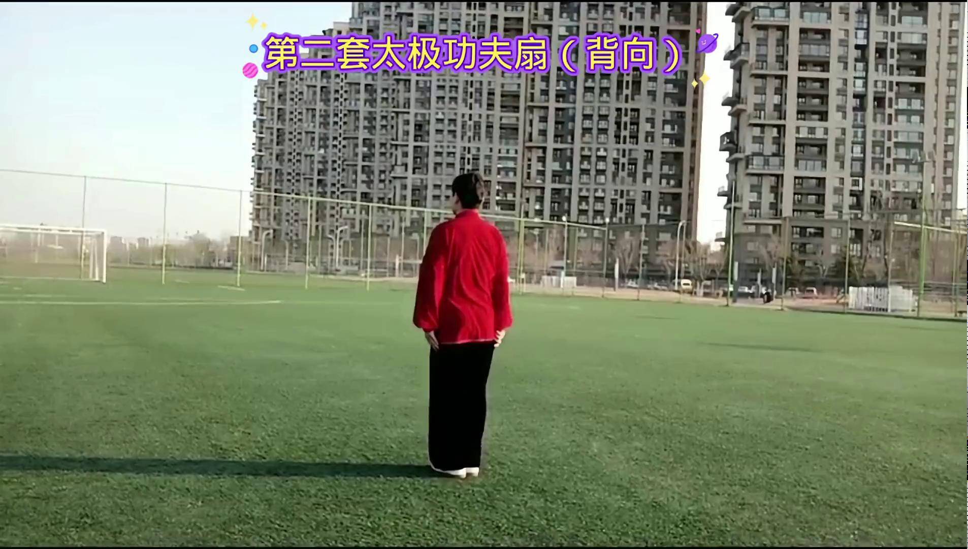 太极功夫扇第二套演练图片