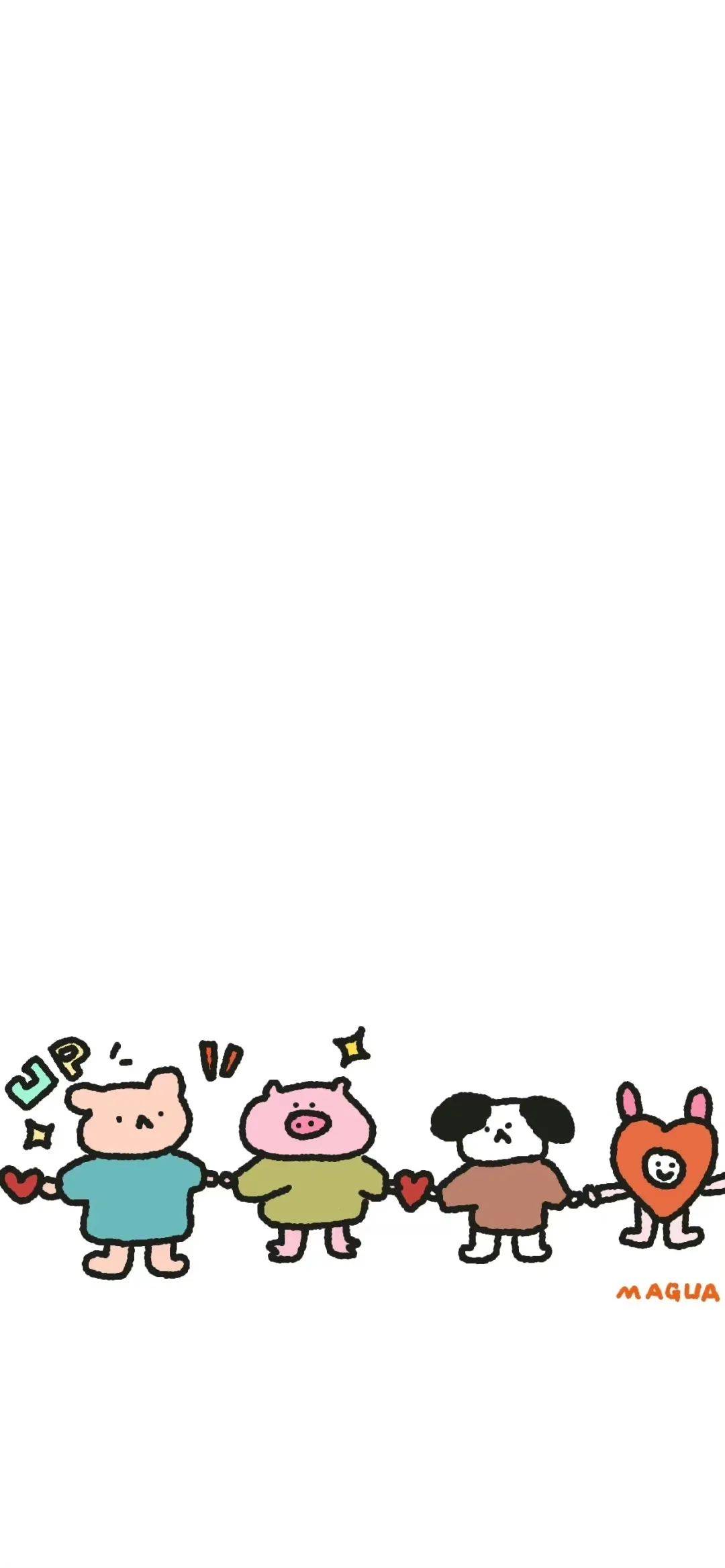 专题 | 白底手机壁纸聊天背景图