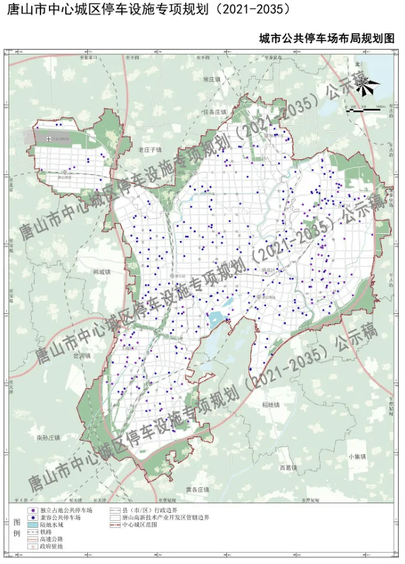 唐山中心城区规划图图片