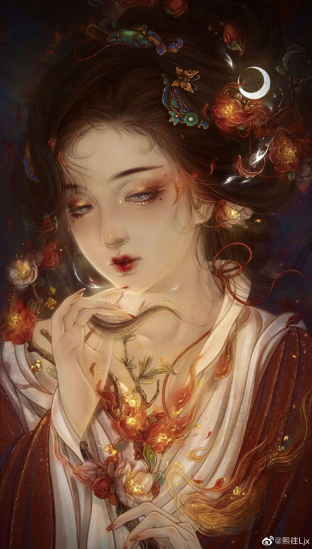 画骨画皮难画魂,看了她笔下的"女妖",才知道什么是回眸一笑百媚生