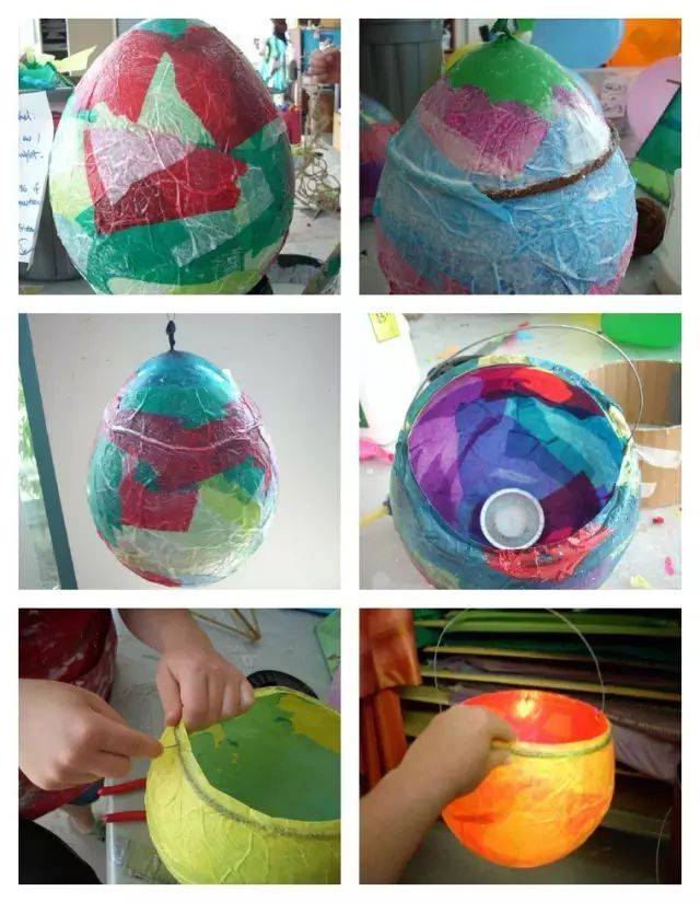 气球灯笼制作教程_柚子皮灯笼制作方法_如何制作灯笼幼儿园