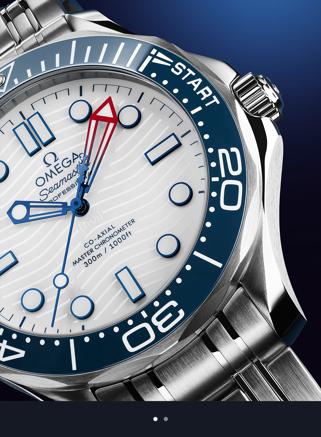 全新海马系列300米潜水表美洲杯版 | omega_帆船赛_欧米茄_蓝色
