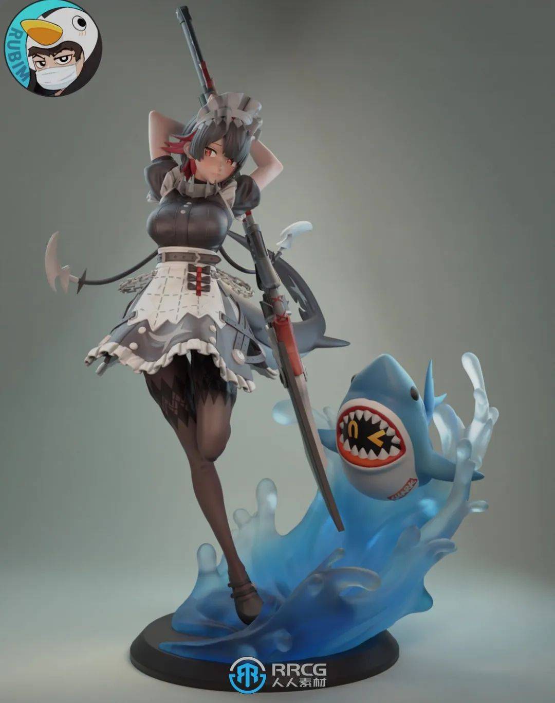 艾莲·乔《绝区零》游戏角色雕刻手办3d打印模型