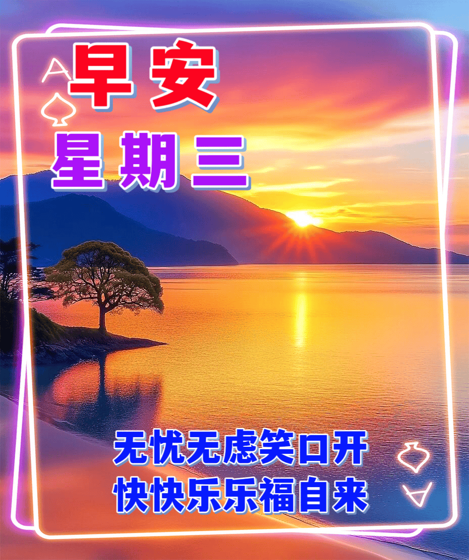 周三早安竖屏图片图片