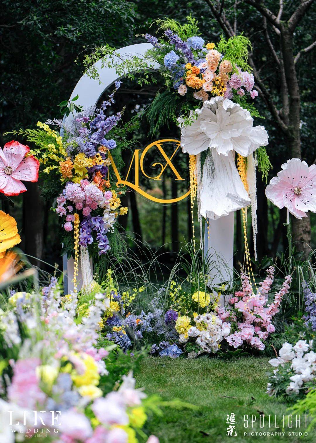 like wedding 永不消逝的彩虹_花门_婚礼_鲜花