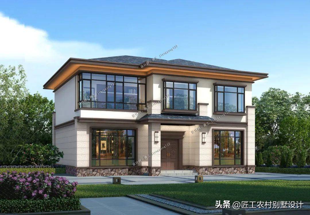 农村简单普通二层怎么建房?6款二层普通楼房,也能建得很温馨