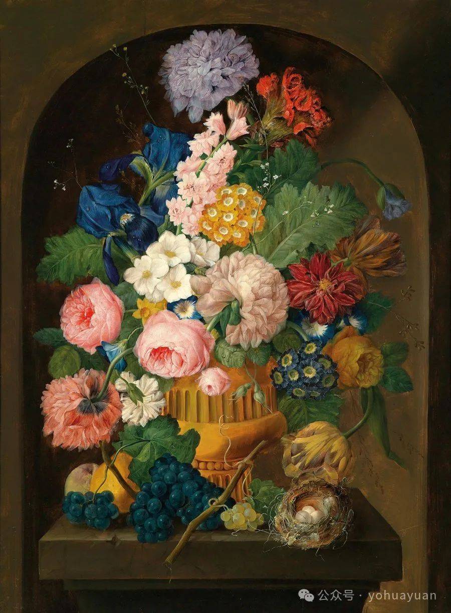油画花卉欣赏——johann·baptist·drechsler