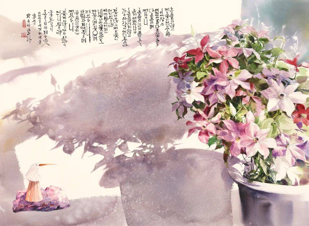 一位外国水彩画家,居然画出了中国水墨的绝美意境,这光影简直美爆!