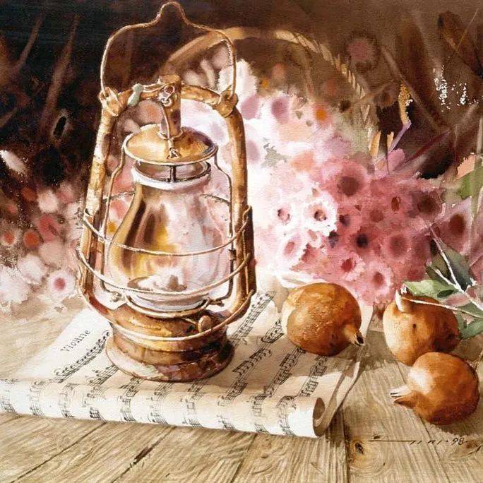 一位外国水彩画家,居然画出了中国水墨的绝美意境,这光影简直美爆!