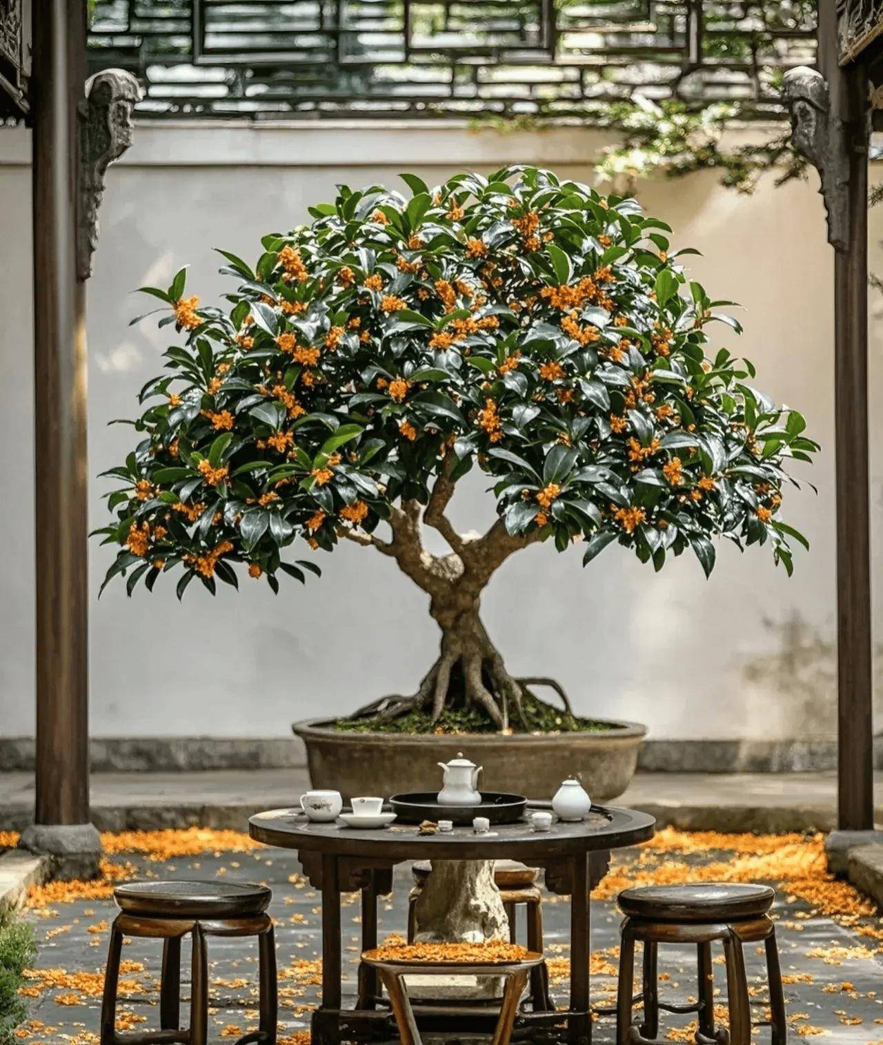 江苏一家的"桂花树",因颜值太高走红,美得如诗如画,太惊艳了