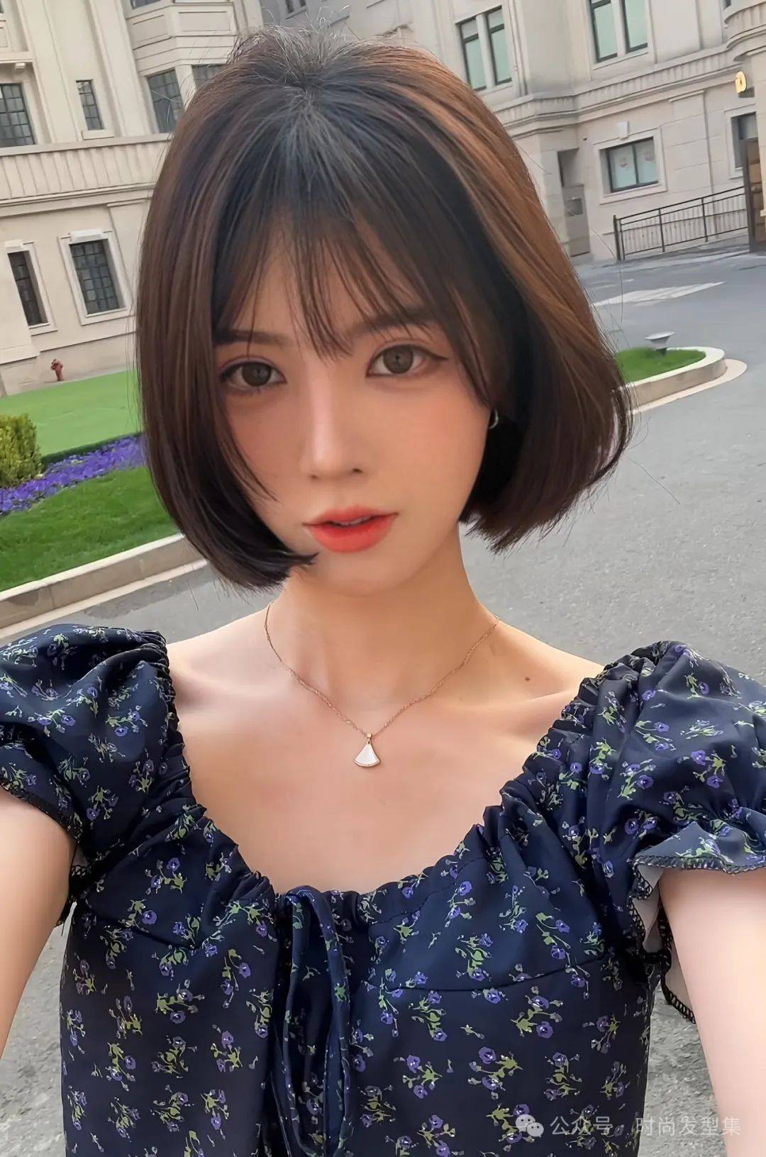 矮个子胖女生发型