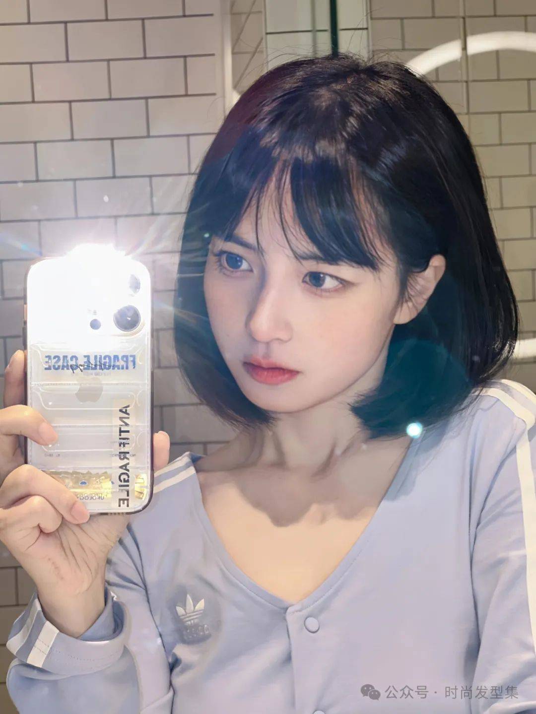 秋季吸晴"学生头,妹妹头"38秒变18._发型_中国_人类