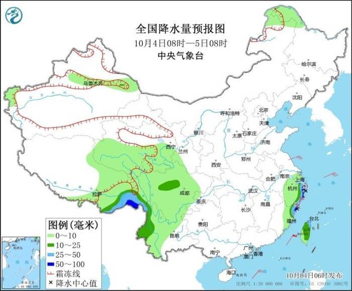 江浙沪等地将有大到暴雨，弱冷空气过程将派送至北方地区