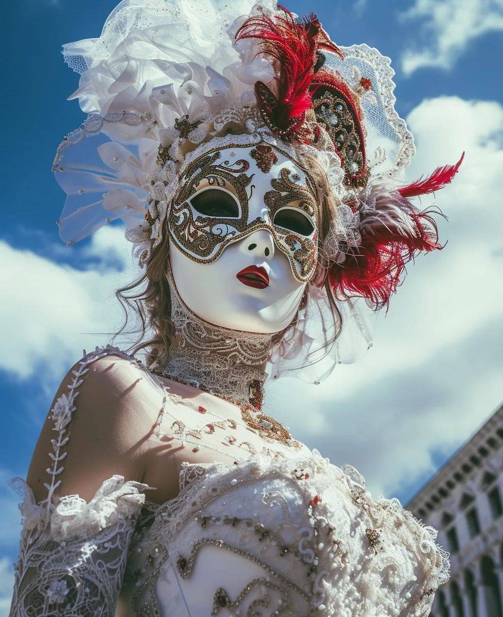 威尼斯的面具狂欢就是主打一个"卷",到处都是显眼包啊