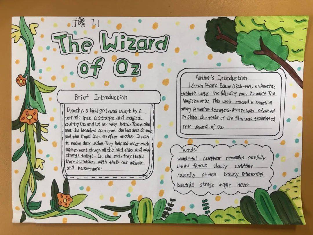 《绿野仙踪》手抄报乐园大赏!