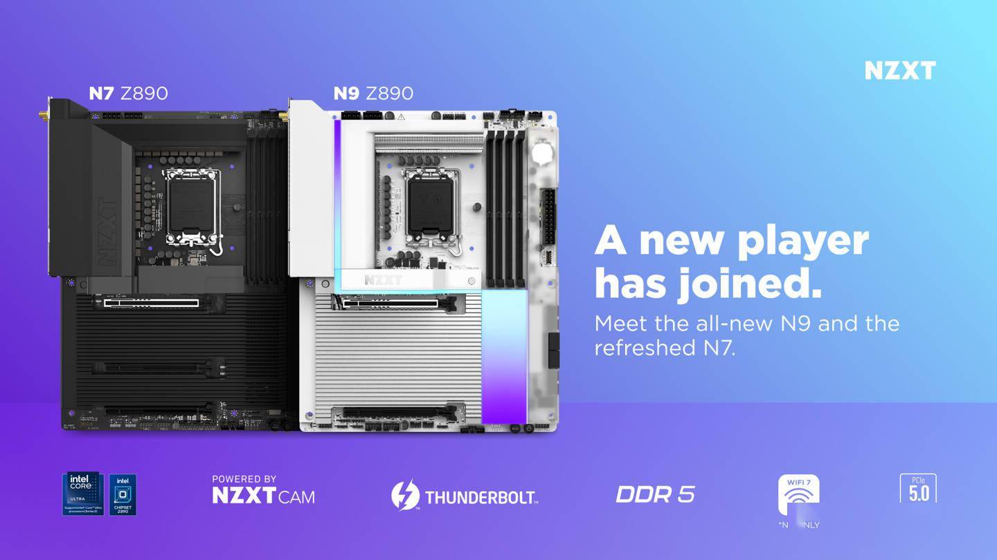 恩杰 NZXT 推出 N9、N7 两款 Z890 主板，2025 年一季度上市