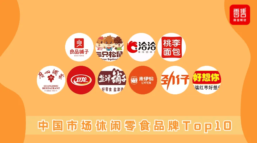 休闲零食品牌TOP10：量贩零食激战“微增”市场，“懒系”养生戳中情绪价值