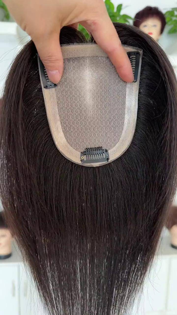 假发 全真发手工钩织 轻薄透气一年四季都可以佩戴