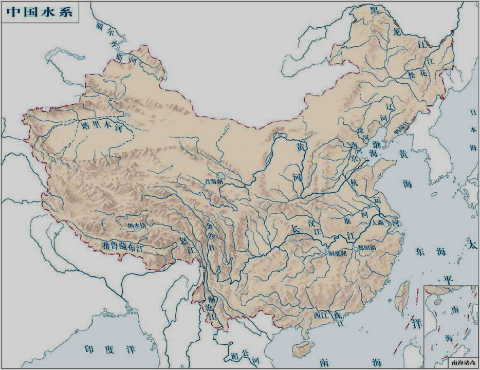 中国大陆的河流和水系