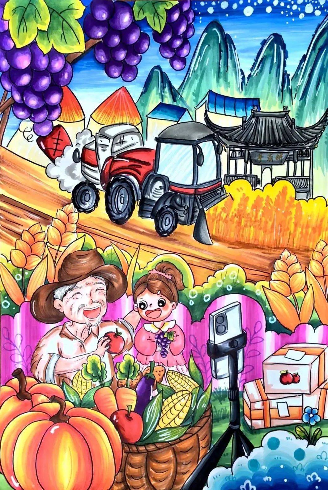劳动美 · 丰收乐|优秀绘画作品线上展_指导_单位_幼儿园